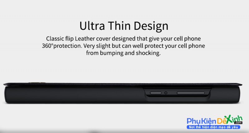 Bao Da Sony Xperia L1 Hiệu Nillkin Qin Chính Hãng được làm bằng da và nhựa cao cấp polycarbonate khá mỏng nhưng có độ bền cao, cực kỳ sang trọng khi gắn cho chiếc dế iu của bạn